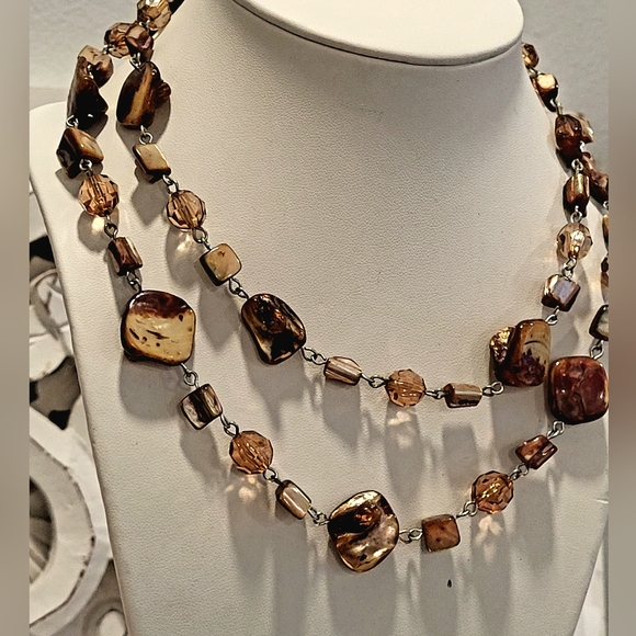 Multi-strand beaded necklace - Picture 3 of 6